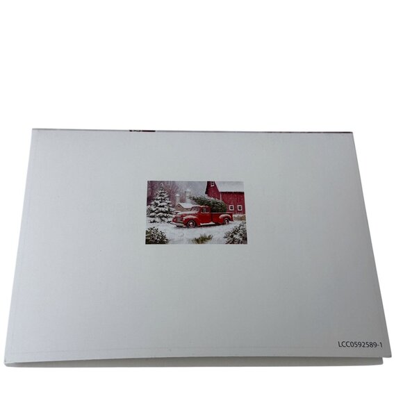 Holiday Truck with Tree Christmas Cards 12 Cards w/ Envelopes 5x7" - Picture 7 of 8